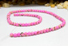 Reconstructed Manmade Turquoise & Shell 4mm Round - Lilac