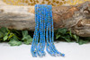 Reconstructed Manmade Turquoise & Shell 4mm Round - Sky Blue