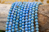 Reconstructed Manmade Turquoise & Shell 6mm Round - Sky Blue