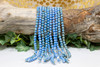 Reconstructed Manmade Turquoise & Shell 6mm Round - Sky Blue
