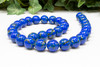 Reconstructed Manmade Turquoise & Shell 12mm Round - Royal Blue