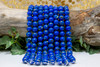 Reconstructed Manmade Turquoise & Shell 12mm Round - Royal Blue