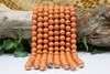 Reconstructed Manmade Turquoise & Shell 12mm Round - Orange