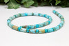 Aqua Terra Impression Jasper Polished 3x6mm Rondelle 6x10mm Tube