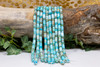 Aqua Terra Impression Jasper Polished 3x6mm Rondelle 6x10mm Tube
