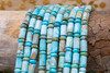 Aqua Terra Impression Jasper Polished 3x6mm Rondelle 6x10mm Tube