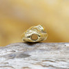 Gold Plated Stainless Steel 12x11mm Lion Bead