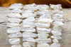 Freshwater Pearls White Polished 8x20mm Biwa