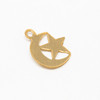 14K Gold Filled 11x8.5mm Moon & Star Charm