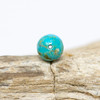 Kingman Turquoise Polished 8mm Round - Sold Individually