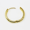 18K Gold Plated 23-24x5mm Huggie Hoop Earrings - 1 Pair