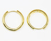 18K Gold Plated 23-24x5mm Huggie Hoop Earrings - 1 Pair