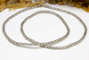 Silver Plated Brass 4x3mm Rice