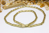 Gold Plated Brass 9x5mm Wavy Rice