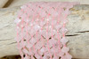 Rose Quartz Polished 10mm Faceted Quatrafoil