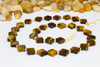 Tiger Eye Polished 10mm Faceted Clover