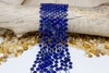Lapis Polished 10mm Faceted Quatrafoil