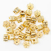 18K Gold Plated 4mm Flower Bead