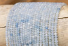 Aquamarine Polished 3x4mm Faceted Rondelle