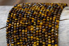 Tiger Eye Polished 3x4mm Faceted Rondelle