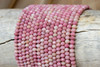 Rhodonite Polished 3x4mm Faceted Rondelle