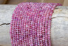 Pink Tourmaline A Grade Polished 3x4mm Faceted Rondelle