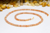 Sunstone A Grade Polished 3x4mm Faceted Rondelle