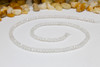 Crystal Quartz Polished 3x4mm Faceted Rondelle