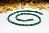 Malachite Polished 3x4mm Faceted Rondelle