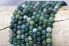 Moss Agate Polished 6mm Round