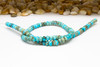 Impression Jasper Polished 4x6mm Rondelle - Turquoise Dyed