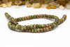 Unakite Polished 4x6mm Rondelle