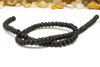 Lava Rock Black 4x6mm Rondelle