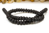 Lava Rock Black 5x8mm Rondelle