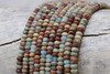 Impression Jasper Polished 2x4mm Rondelle - Dyed