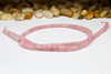 Rose Quartz Polished 2x4mm Rondelle