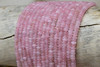 Rose Quartz Polished 2x4mm Rondelle