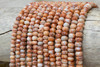 Red Veined Jasper Polished  4x6mm Rondelle