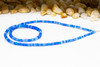 Ethiopian Opal Polished Royal Blue 3-4mm Rondelle - Heat Treated