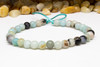Amazonite Polished Multi Color 6mm Round - 2mm Large Hole