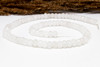 White Jade Polished 4x6mm Faceted Rondelle