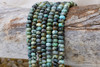 African Turquoise Polished 4x6mm Rondelle