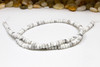 White Howlite Polished 2x4mm Rondelle