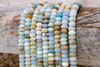 Amazonite Matte Multi Color 5x8mm Rondelle