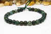 Moss Agate Polished 6mm Round - 2mm Large Hole