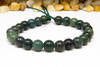 Moss Agate Polished 8mm Round - 2mm Large Hole
