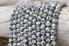 Dalmatian Jasper Polished 8mm Round - 2mm Large Hole