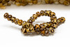 Tibetan Agate Brown and Beige Polished 8x12mm Rondelle