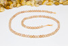 Zircon CZ AA Grade Polished Light Peach 4mm Faceted Round