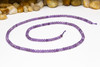 Amethyst Polished 2x3mm Faceted Rondelle